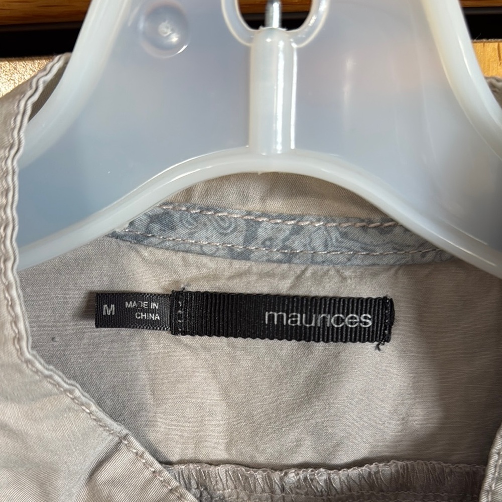 Women's Beige Button-Up Jacket - Picture 2 of 4